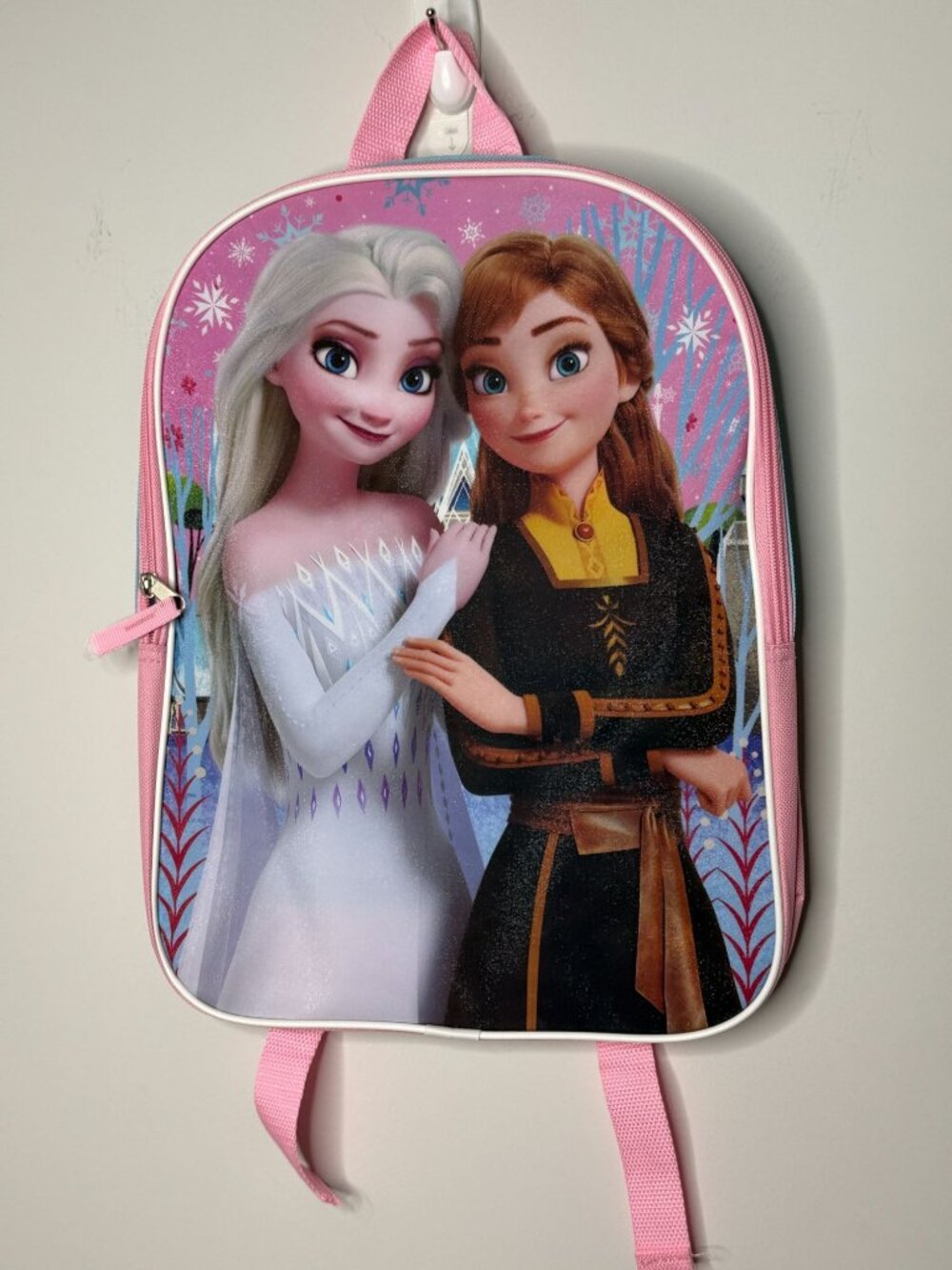 Disney Frozen Elsa Anna Kids Pink Blue Backpack NWT